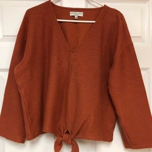 Madewell Tie Front Top
